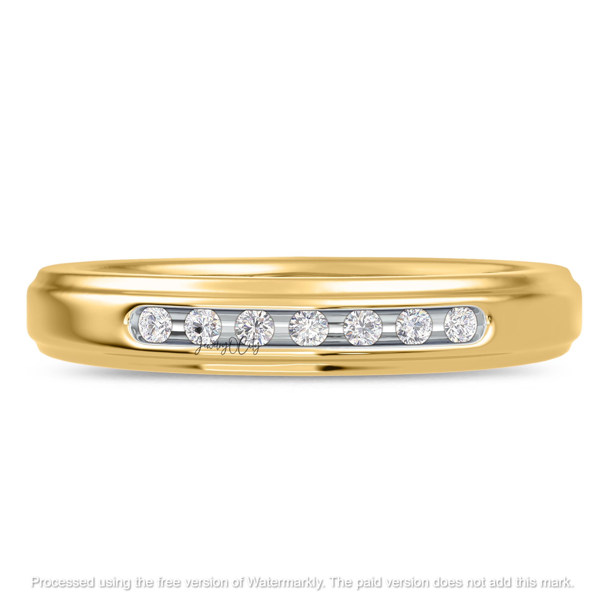 2.46Ct Round Cut Diamond Solitaire/Accent Engagement Trio Set